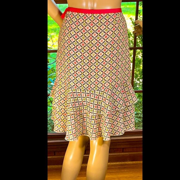 ▪️OSCAR de la RENTA▪️Tiered Ruffle Floral Skirt - Picture 2 of 7